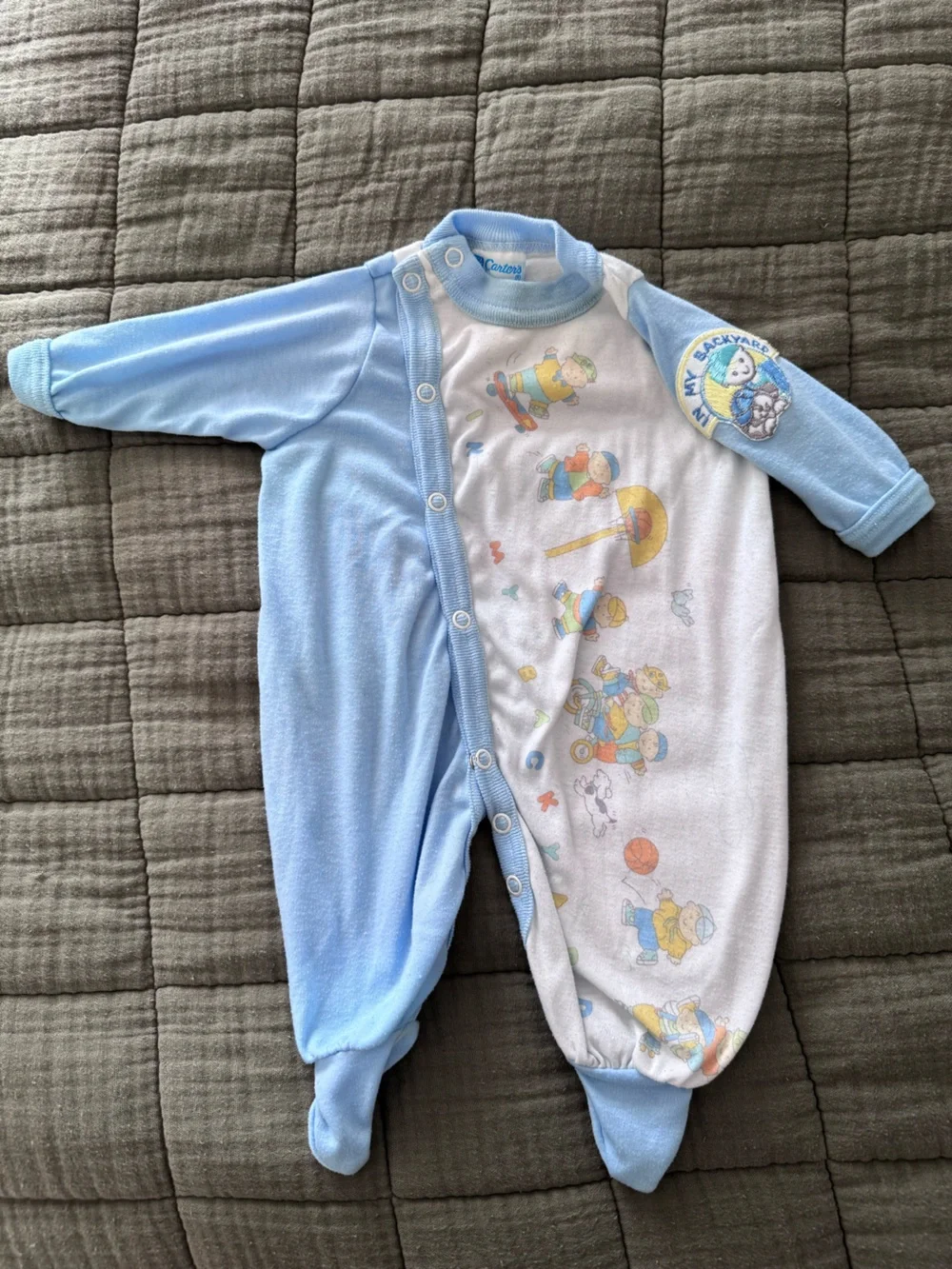 LOT of Vintage Baby Clothes Sleepers Footed Pajamas Small Medium 0-3 Months